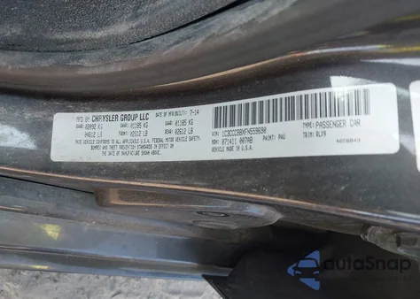 2015 Chrysler 200 S z USA, uszkodzony, nr VIN 1C3CCCBBXFN559690